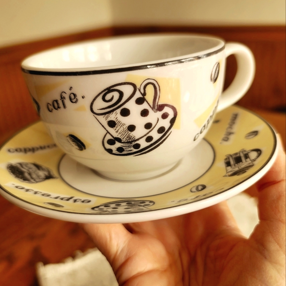 Cute Royal Doulton Coffee Cup and Saucer Set